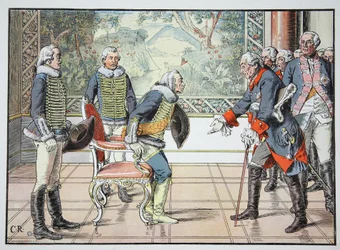 Fryderyk Wielki i 85-letni Zieten, 1784